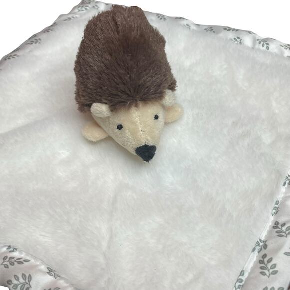 Parents Choice Lovey Hedgehog Plush Security Blanket Stuffed Animal Satin 12" - Picture 1 of 12